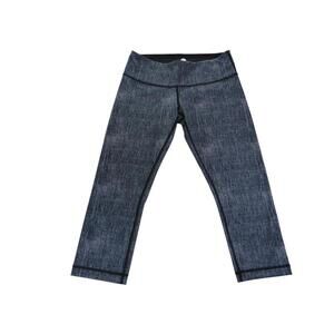 Lululemon High-Rise Leggings - Denim Print‎ XS/S